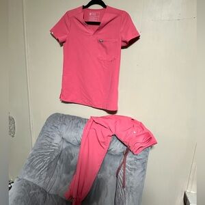 Pink xxs Figs technical scrubs